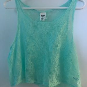 Pink brand lace tank